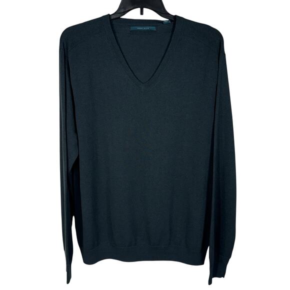 Perry Ellis Mens XX-Large Sweater Pullover V-Neck Stretch Long Sleeve Wool Blend - Picture 1 of 6